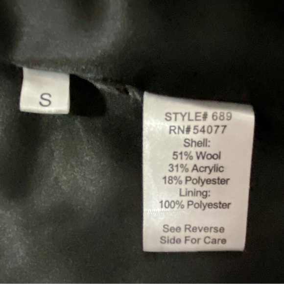 CAbi Black Wool-blend Tweed Swing Jacket Blazer Coat Small - Picture 8 of 15